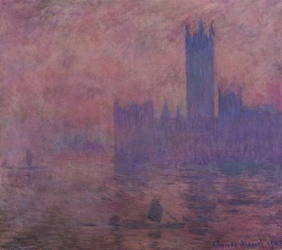 Westminsterská věž od Claude Monet