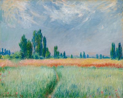Pšeničné pole od Claude Monet