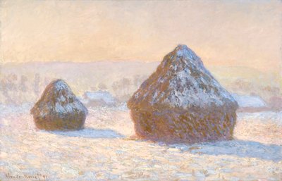 Pšenice, efekt sněhu, ráno od Claude Monet