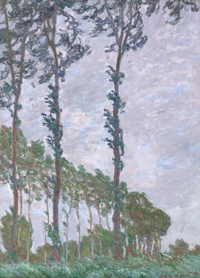 Wind Effect, Series of The Topols, 1891 od Claude Monet