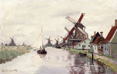 Větrný mlýn v Holandsku, 1871 od Claude Monet