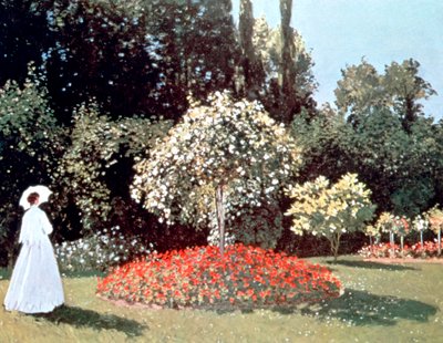 Žena v zahradě, Sainte Adresse, 1867 od Claude Monet