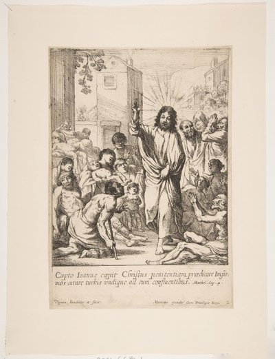 Uzdravení nemocných Ježíš Kristus uzdravuje mnoho nemocných v Galileji. od Claude Vignon