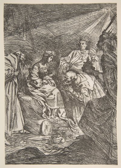 Klanění tří králů, 1619. od Claude Vignon