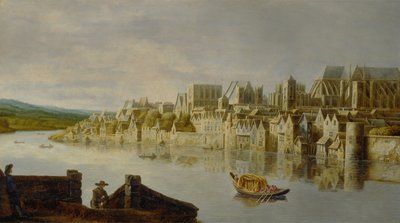 Temže u Westminsterských schodů od Claude de Jongh