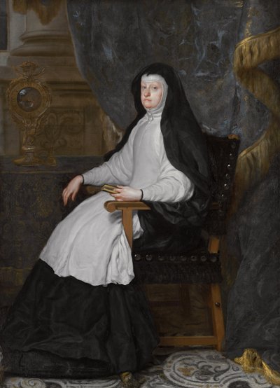německy: Maria Anna von Österreich, Gemahlin König Philipps IV von Spanien, als Witwe Mariana Rakouská, choť španělského krále Filipa IV., jako vdova od Claudio Coello
