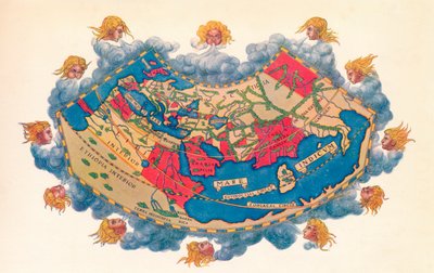 Ptolemaiova mapa světa ca.D. 150. 1912 od Claudius Ptolemy