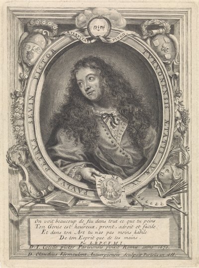 Portrét malíře Petruse Pauluse Sevina z Tours od Claudius Vermeulen