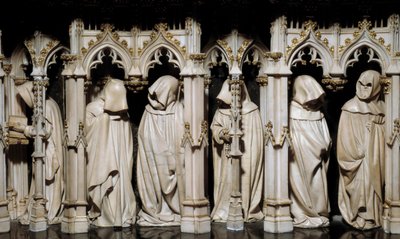 Kajícníci z hrobu Filipa Hardiho (1342-1404) Plastika od Clause Slutera (1350-1406) 15. století. Dijon, Muzeum výtvarných umění od Claus Sluter