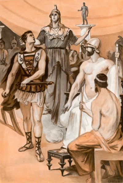 Ilustrace k Iliadě od Homera od Clement Goutier