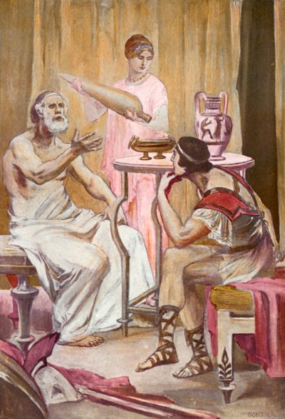 Ilustrace k Iliadě od Homera od Clement Goutier