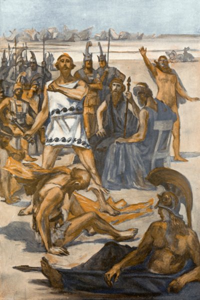 Ilustrace k Iliadě od Homera od Clement Goutier