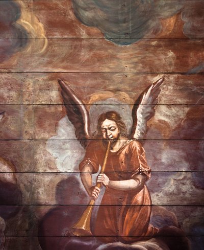 Locquirec (Finistère) / Kostel Saint-Jacques, malované klenby (foto) od Cleran