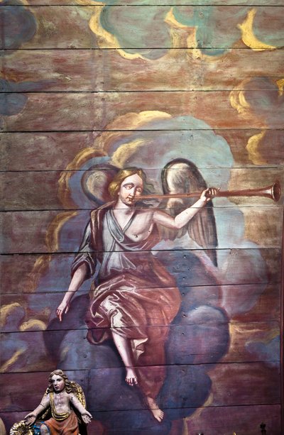 Locquirec (Finistère) / Kostel Saint-Jacques, malované klenby (foto) od Cleran