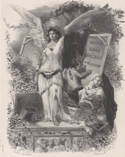 Současní umělci, ca. 1847. od Célestin Nanteuil