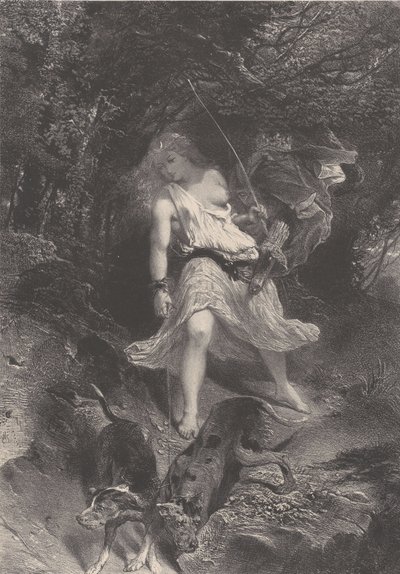 Diane, ca. 1830-70. od Célestin Nanteuil