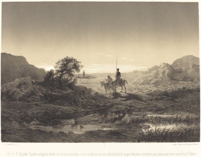 D. Quijote řekl: sančo příteli, noc se k nám blíží... od Célestin Nanteuil