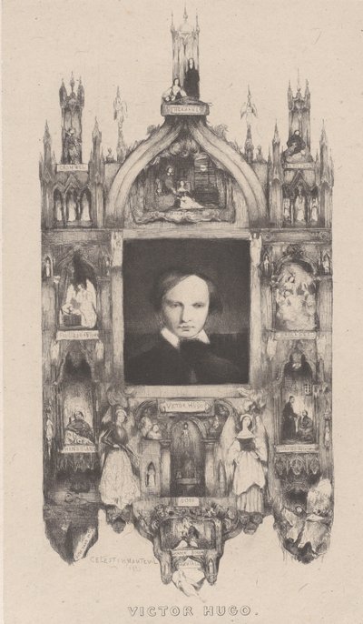 Portrét Victora Huga, 1833. od Célestin Nanteuil