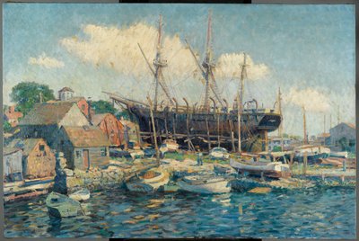Velrybářská loď na námořní železnici ve Fairhavenu od Clifford Warren Ashley