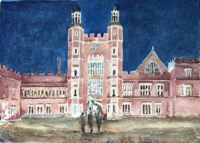 Reflektor na Luptonově věži, 2019 (akvarel) od Clive Wilson