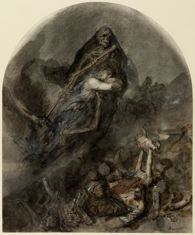 Alegorie smrti od Clément Auguste Andrieux