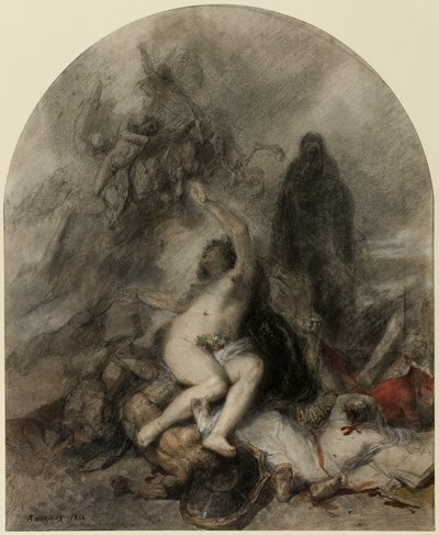 Alegorie války od Clément Auguste Andrieux