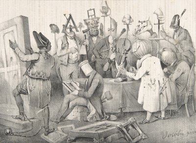 Slavná malířská porota. Salon z roku 1841, 20. března 1841. od Clément Pruche
