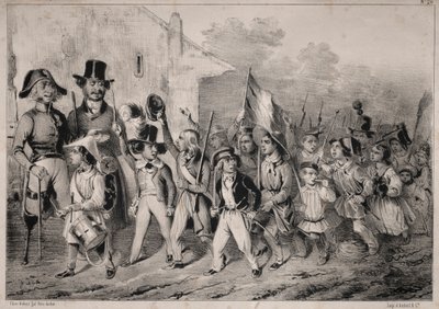 Novinky: Dobře! Spratky to chtějí taky! když mluvíme o válce!..., 1840. od Clémente Pruche