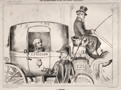 Novinky: Nevýhody veřejných automobilů: LUrbaine, 1839. od Clémente Pruche