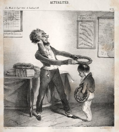Aktuality: Rozdělení cen, 1841. od Clémente Pruche