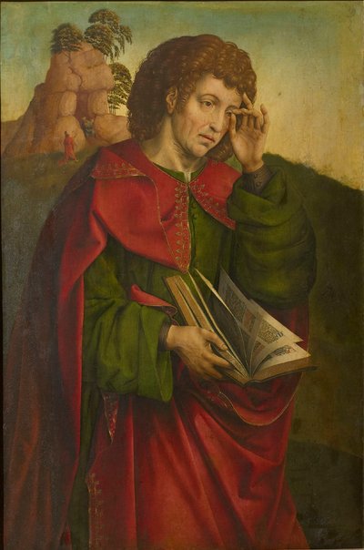 Svatý Jan Evangelista plačící, c. 1500. od Colijn de Coter