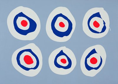 Revolver, 1998 (akryl na plátně) od Colin Booth