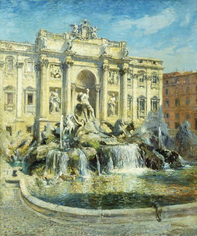 Fontána di Trevi, Řím od Colin Campbell Cooper