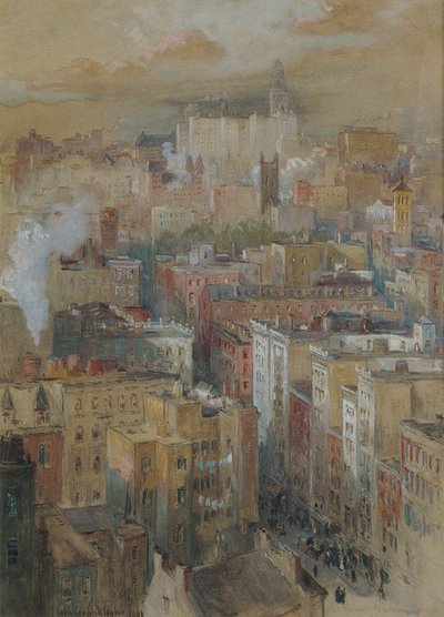 Pohled na New York City, c.1910 od Colin Campbell Cooper