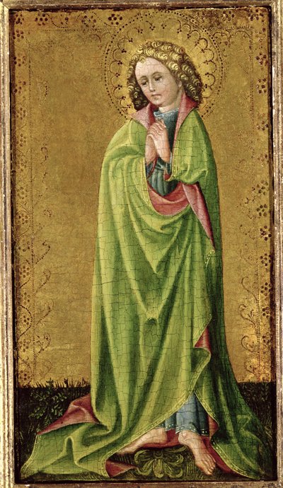 St. John the Evangelist, c.1415 (olej na zlatém základním panelu) od Cologne School