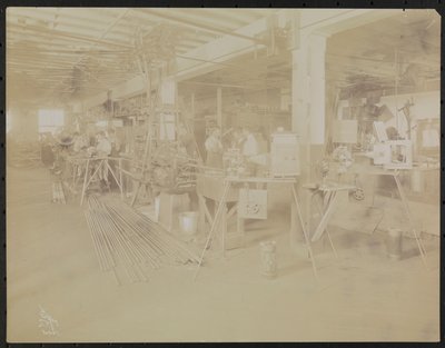 Filmová laboratoř Dressler & Co. s pracujícími lidmi, New York od Company Byron