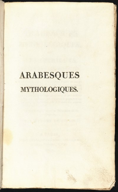 Mytologické arabesky od Comtesse Stéphanie Félicité de Genlis