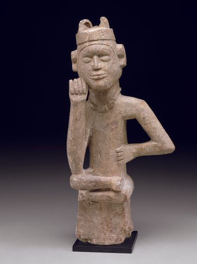Sedící mužská postava (ntadi), konec 19. nebo začátek 20. století (steatit) od Congolese Congolese