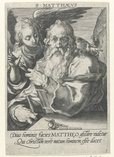 Evangelista Matouš Čtyři evangelisté (název série) od Conrad Goltz (possibly)