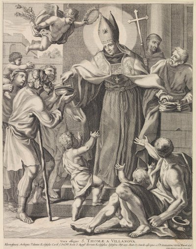 H. Thomas van Villanueva Vera effigies S. Thomae A Villanova (titul na objektu) od Conrad Lauwers