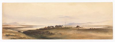 Berkeley Sound, Falklandy, asi 1878 (akvarel) od Conrad Martens