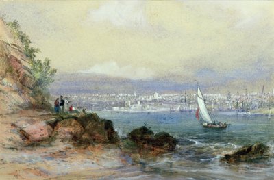 Pohled na přístav Sydney od Conrad Martens