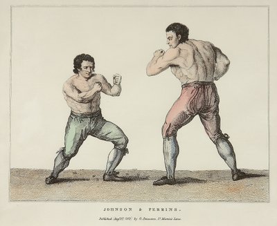 Johnson & Perrin (barevná rytina) od Conrad Martin (after) Metz