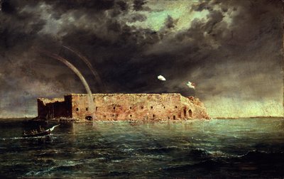 Pohled na Fort Sumter, Jižní Karolína, 1863 od Conrad Wise Chapman