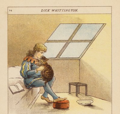 Dick Whittington (barevná litografie) od Constance Haslewood