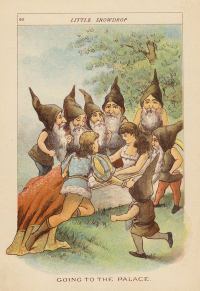 Malá sněženka (barevná litografie) od Constance Haslewood