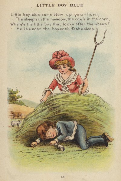Dětská říkanka: Little Boy Blue (chromolitho) od Constance Haslewood