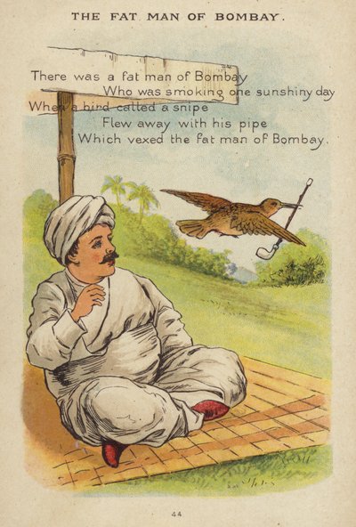 Říkanka: The Fat Man Of Bombay (chromolitho) od Constance Haslewood