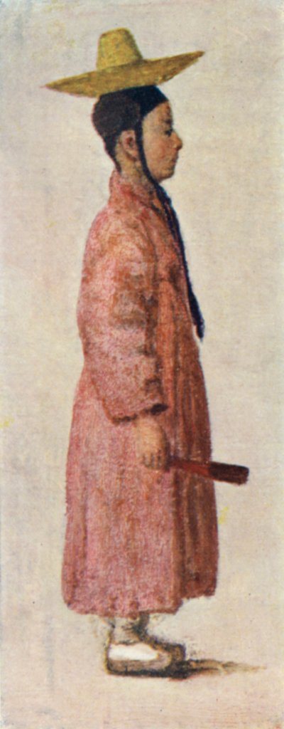 Korejský ženich se svým zvláštním kloboukem (barva litho) od Constance J.D. Coulson