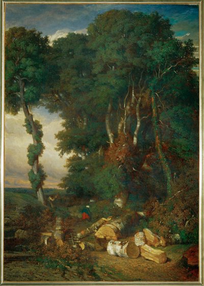 Dřevorubci od Constant-Emile Troyon